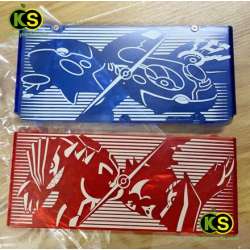 Custom New3ds Pokemon Omega Ruby Alpha Sapphire Special Edition Cover Plate housing replacement