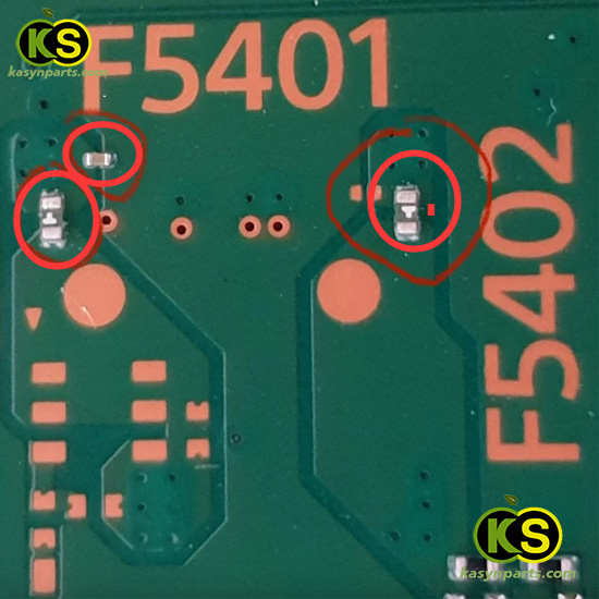 ps5 board EDM-020 F5401 F5402 capacitor fuse set
