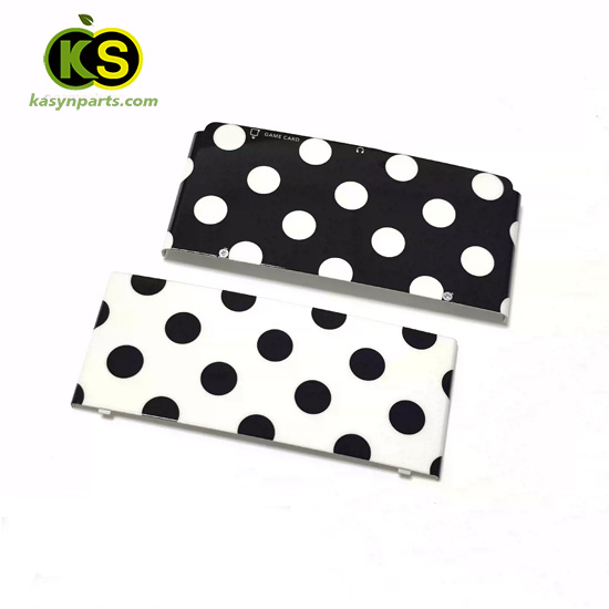 Nintendo New 3DS Kisekae Cover Plates Black White Polka Dots