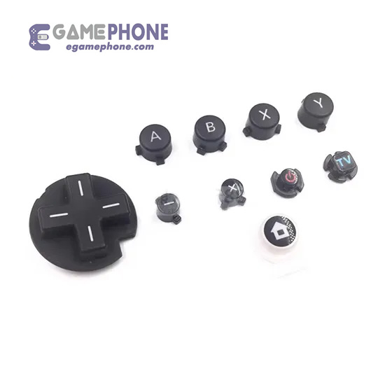 Set Replacement D Pad Cross ABXY Power Volume TV Button For Nintendo Wii U Gamepad Controller