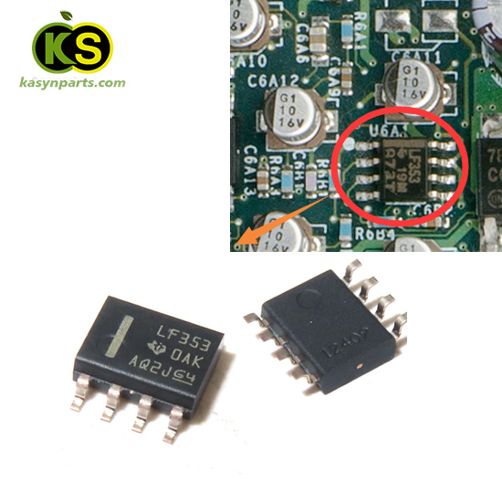 xbox original 1st board U6A1 Dual General-Purpose JFET-input Operational Amplifier Schematic components