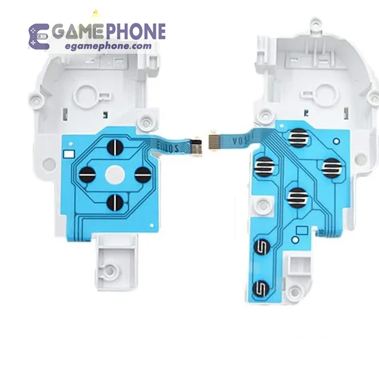 L R Conductive Film Button Ribbon Flex Cable W/ Bracket For Wii U Pad