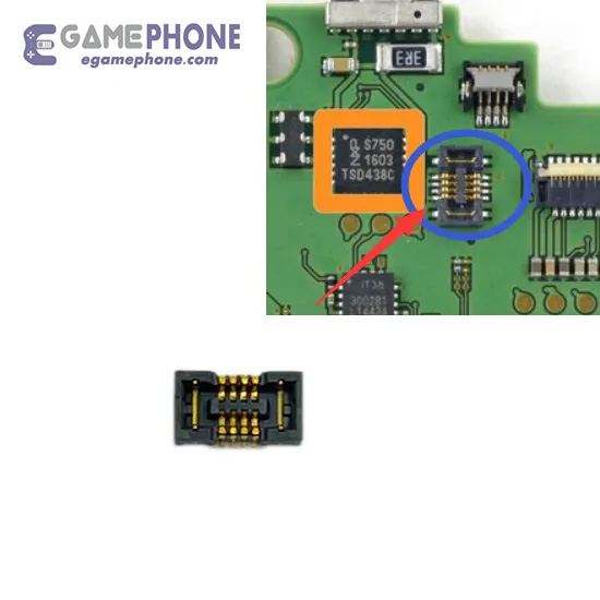 New 3DS XL (2015) motherboard  ZL ZR Trigger FPC ZIF connectors Cable Socket Clip Ribbon Connector Socket