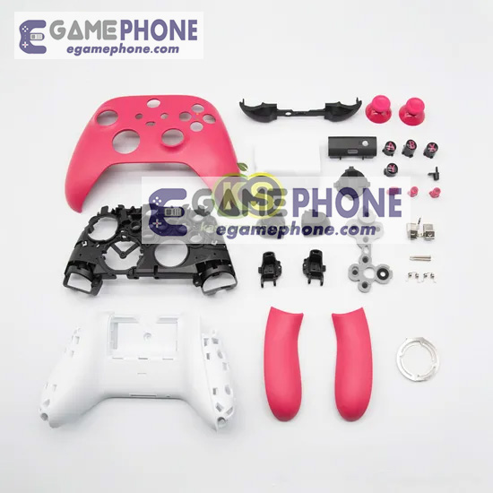 Full set shell case grips buttons custom deep pink for Xbox Series X|S 1914 controller replacement