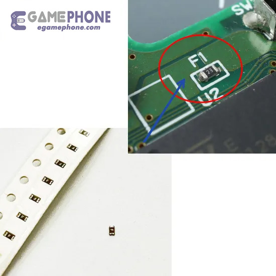 F1 F2 fuse for Game Boy Advance GBA SP NDS DSi & DSi XL replacement 0603