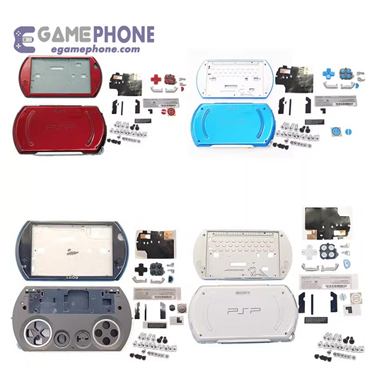 PSP Go Front Back Cover Housing Trigger Buttons Screws Full