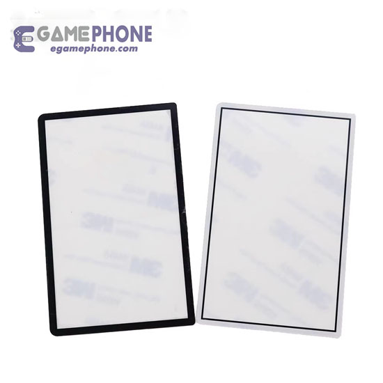 Glass top screen lens cover for new 3DS replacement with adhesive