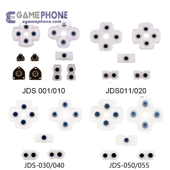 PS4 DualShock 4 Controller Soft Rubber Silicon Conductive Button Pad Set