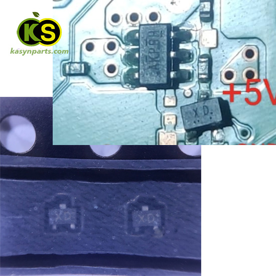 PS4 pro motherboard NVA-001 marking XD NPN Bipolar Digital Transistor
