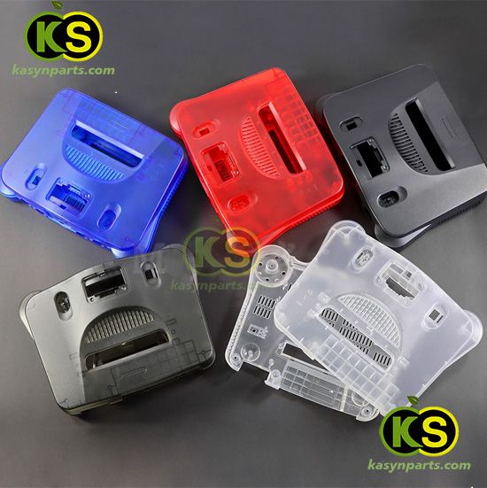 Replacement full Plastic Housing Shell clear Case For Nintendo 64 N64 Retro Console