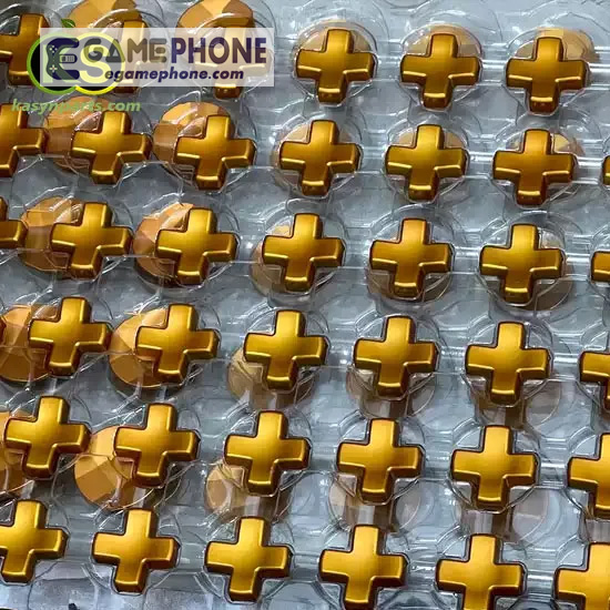 Metallic Gold Magnetic Stainless Steel D-Pad Buttons Replacement For Xbox Elite & Elite Series 2 Controller
