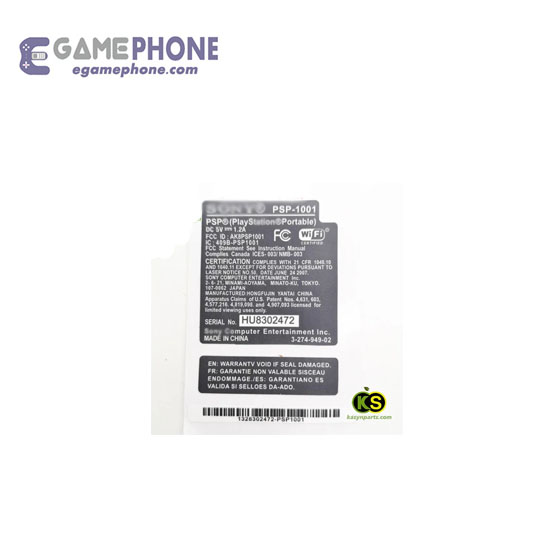 PSP1000 sticker Seal PSP2000 PSP3000 labeling battery label warranty label barcode - Image 2