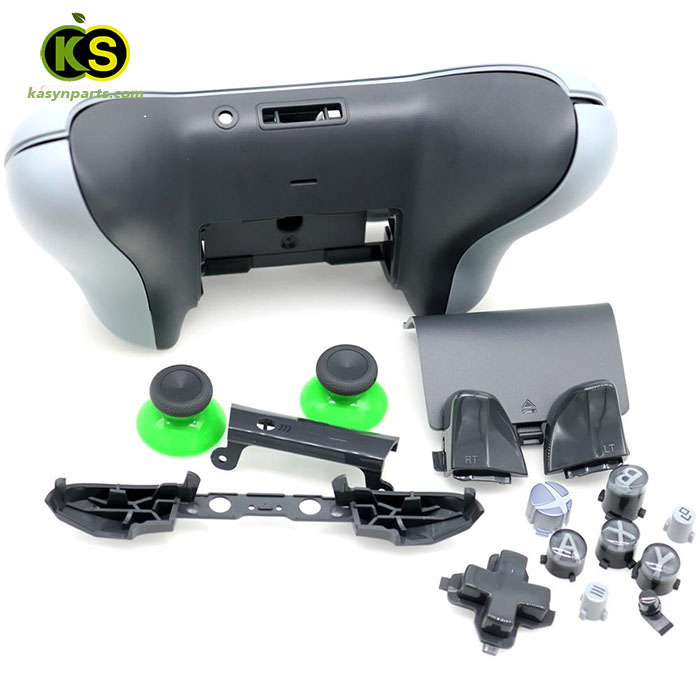 Xbox Wireless Controller Grey/Green Full Shell Housing grips Case buttons kit Replacement - Image 2