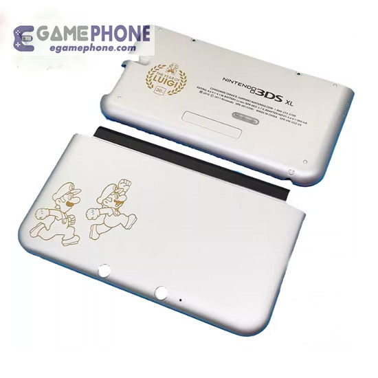 3DS XL Handheld Silver Mario & Luigi Dream Team Edition Shell Replacement