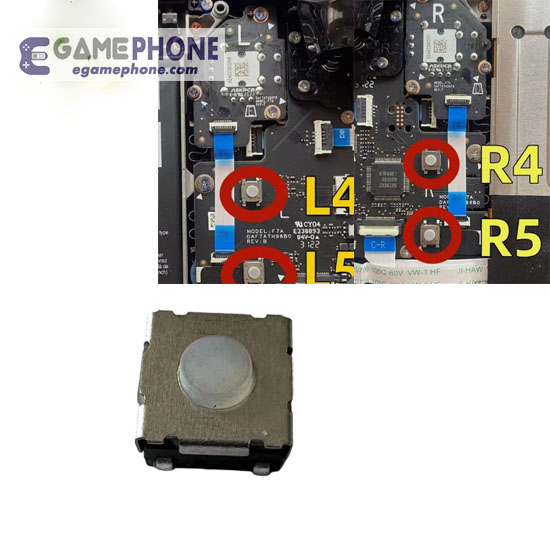 Steam Deck L4/L5/R4/R5 trigger Button Switch Handheld replacement