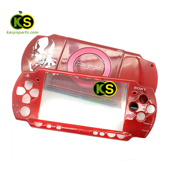 Sony PSP 2000 custom God of War edition full Housing Shell buttons sticker screws replacement