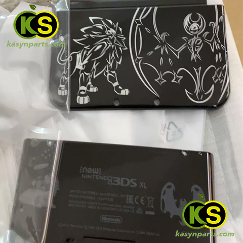 Pokémon Solgaleo Lunala Black Edition Top bottom shell case housing replacement for New 3DS XL