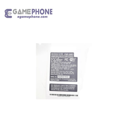 PSP1000 sticker Seal PSP2000 PSP3000 labeling battery label warranty label barcode - Image 4