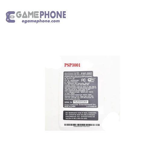 PSP1000 sticker Seal PSP2000 PSP3000 labeling battery label warranty label barcode - Image 5