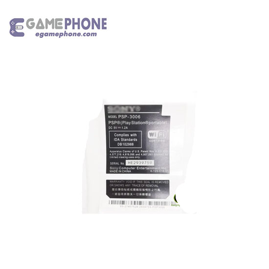 PSP1000 sticker Seal PSP2000 PSP3000 labeling battery label warranty label barcode - Image 6
