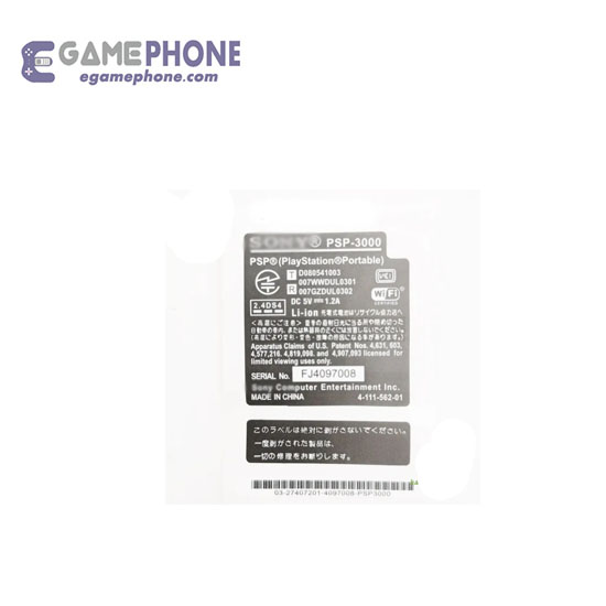 PSP1000 sticker Seal PSP2000 PSP3000 labeling battery label warranty label barcode - Image 7