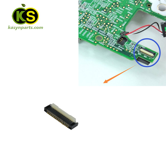 nintendo 3ds board P6 bottom lcd Screen Socket ZIF Connector replacement