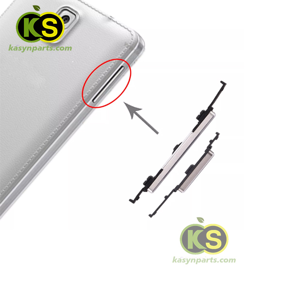 Samsung Galaxy Note 3 N9000 N900A N900T Power button Volume Button Silver