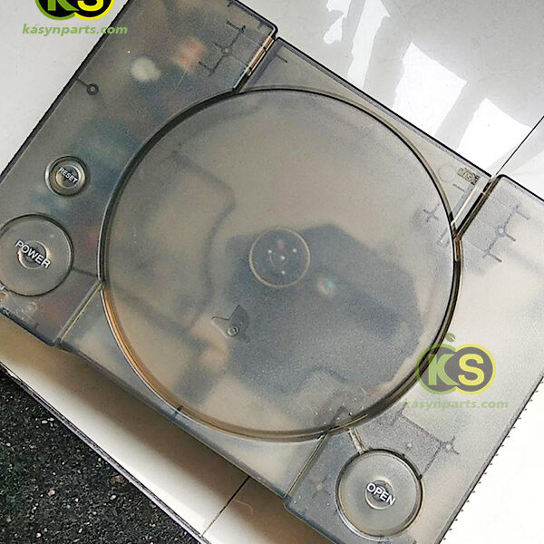 Sony Playstation PSX  PS1 ghost clear black Replacement Shell