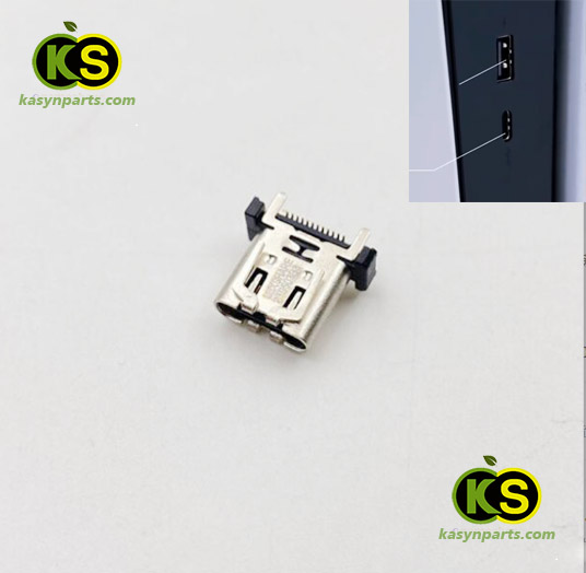PS5 Typc C USB port superspeed 10Gbps for Playstation 5 console front
