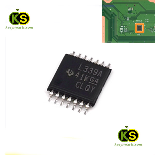 Xbox Series X motherboard L339A TSSOP-14 quad differential comparator replacement