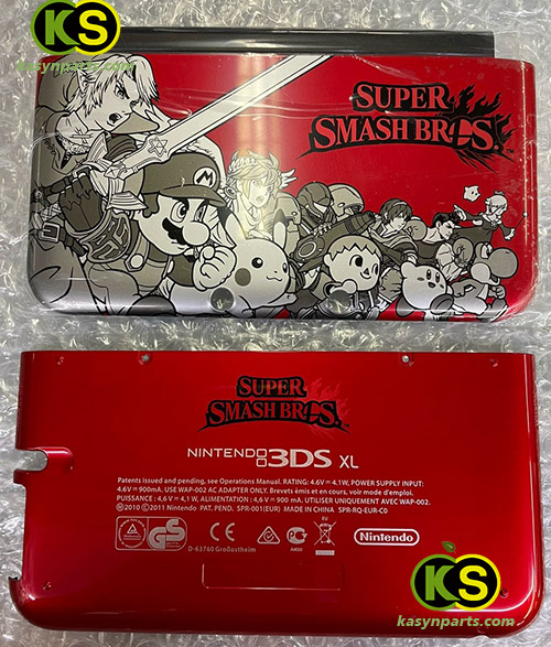 Original nintendo 3ds xl 3dsll Super Smash Bros custom housing shell replacement