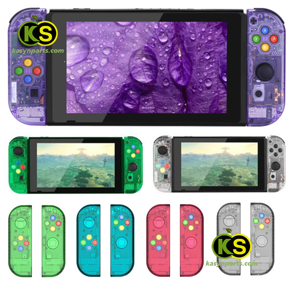 Nintendo Switch JoyCon DIY Transparent Clear colors Replacement Housing Shell Case