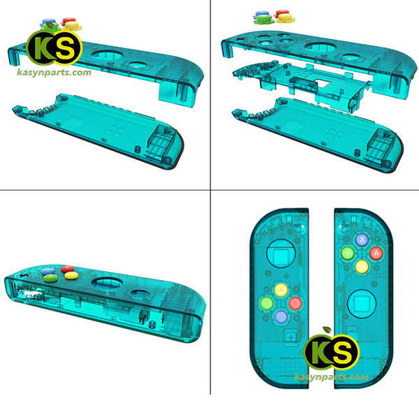 Nintendo Switch JoyCon DIY Transparent Clear colors Replacement Housing Shell Case - Image 2