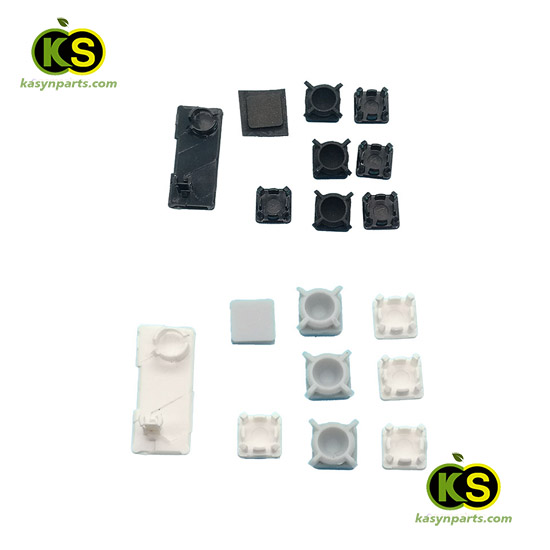 PS3 Slim Console  Rubber Feet Plastic Button Screw Cap Cover Set