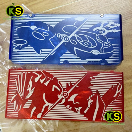 Custom New3ds Pokemon Omega Ruby Alpha Sapphire Special Edition Cover Plate housing replacement