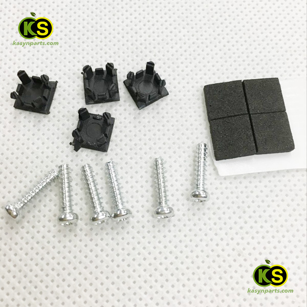 PS2 70000 90000 CONSOLE RUBBER FEET PLASTIC BUTTON SCREW CAP COVER SET