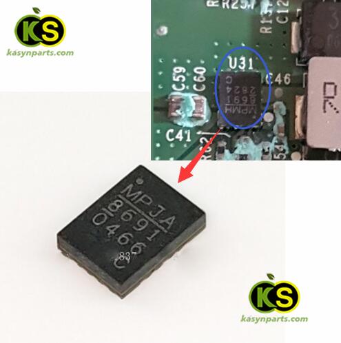 xbox series x board replacement components U31 8691 MP8691 QFN