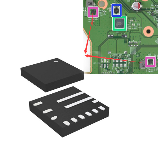 Xbox Series x board U40 U41 Richtek synchronous step-down converter L8 voltage regulator