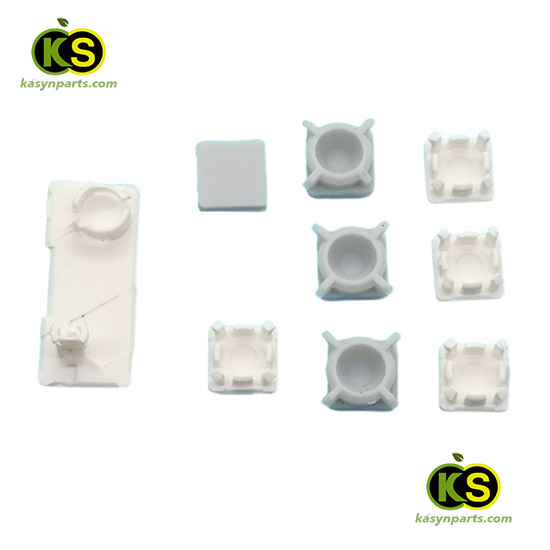 PS3 Slim Console Rubber Feet Plastic Button Screw Cap Cover Set - Image 3