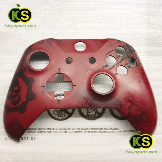 xbox one Gears of War 4 Crimson Omen custom controller faceplate front shell replacement