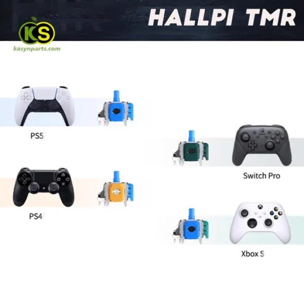HALLPI TMR Electromagnetic Joystick Replacement Kit For PS5 Xbox Series PS4 Switch Pro Controllers Gulikit Style