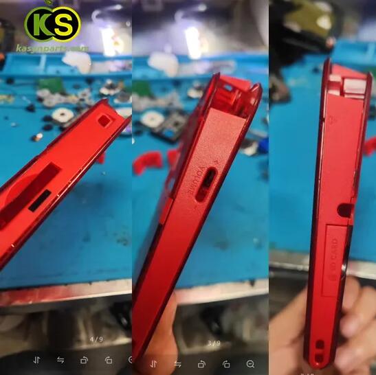 Limited Custom Nintendo 2DS Crystal Clear red Shell Housing Replacement - Image 2