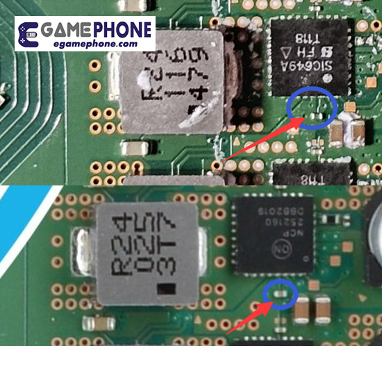 PS5 Board VRM Mosfet SiC649A NCP252160 Nearby Capacitor replacement