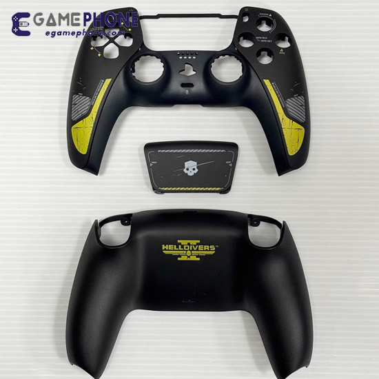 Custom ps5 dualsense shell Unique Helldivers 2 controller Front back housing case buttons Replacement - Image 2