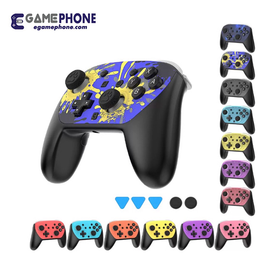 Replacement Custom Crystal Clear Shell Faceplate Handles for Nintendo Switch 2 Pro Controller